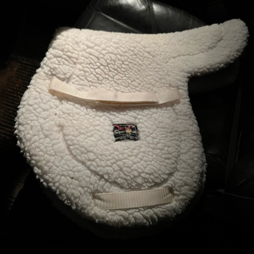 Bundle White Show Hunter Saddle Pads (2) Size 15.5-16.5